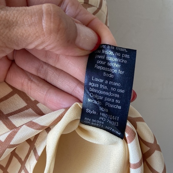 Haltson Lifestyle Silk Grid Blouse - Picture 8 of 8